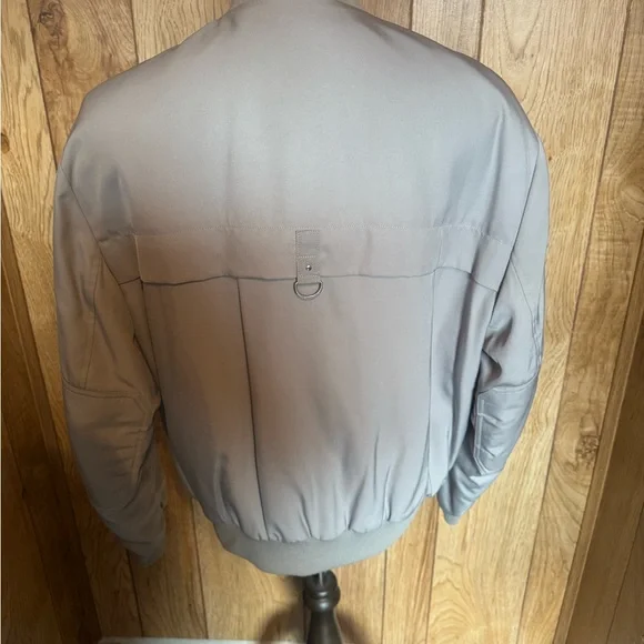 Moose Knuckles Gray Bomber Jacket